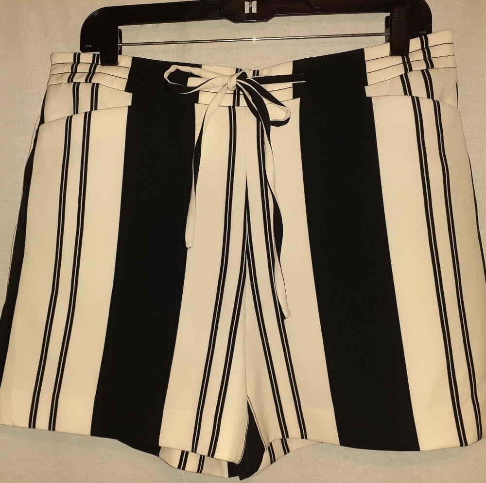 INC black & tan Striped Shorts size 10